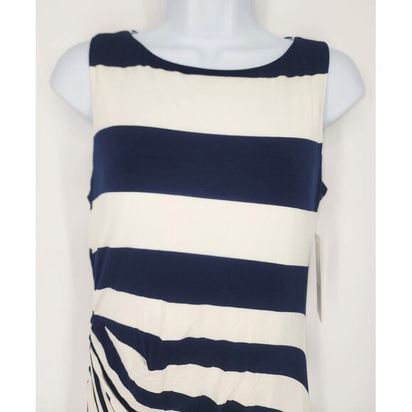 Soft Surroundings Vela Infinity Striped Maxi Dress Navy/White NWT Petite S - Picture 9 of 15